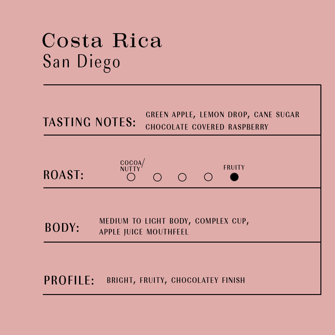 12oz Costa Rica - San Diego Natural - Micro Lot